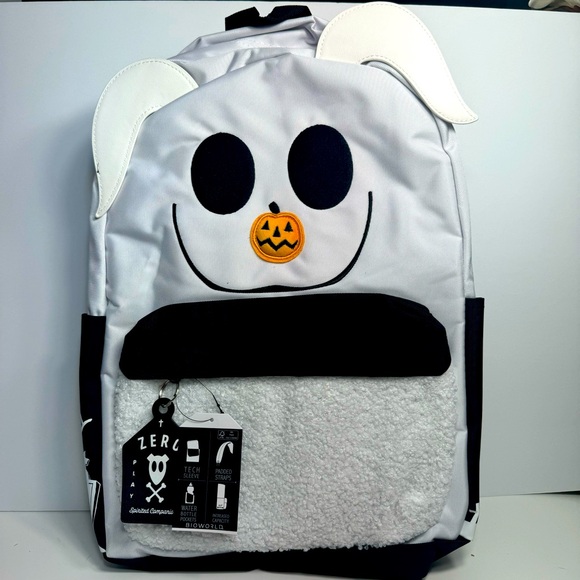 NWT. Disney The Nightmare Before Christmas Zero Figural Fuzzy Backpack - Picture 1 of 10